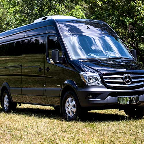 a black van
