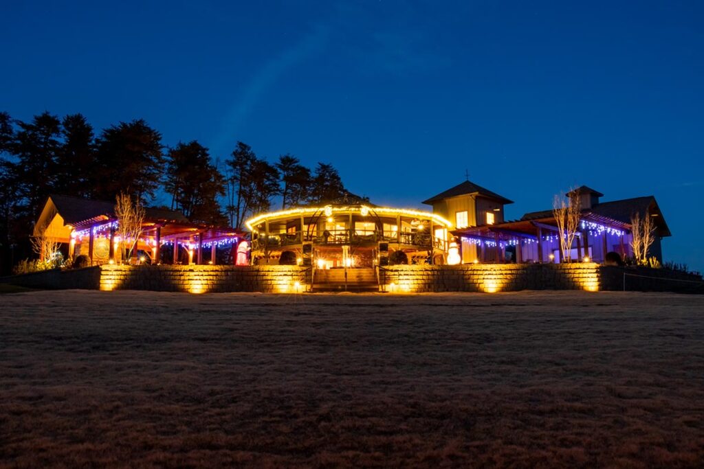 Mountain Brook Vineyards at Night