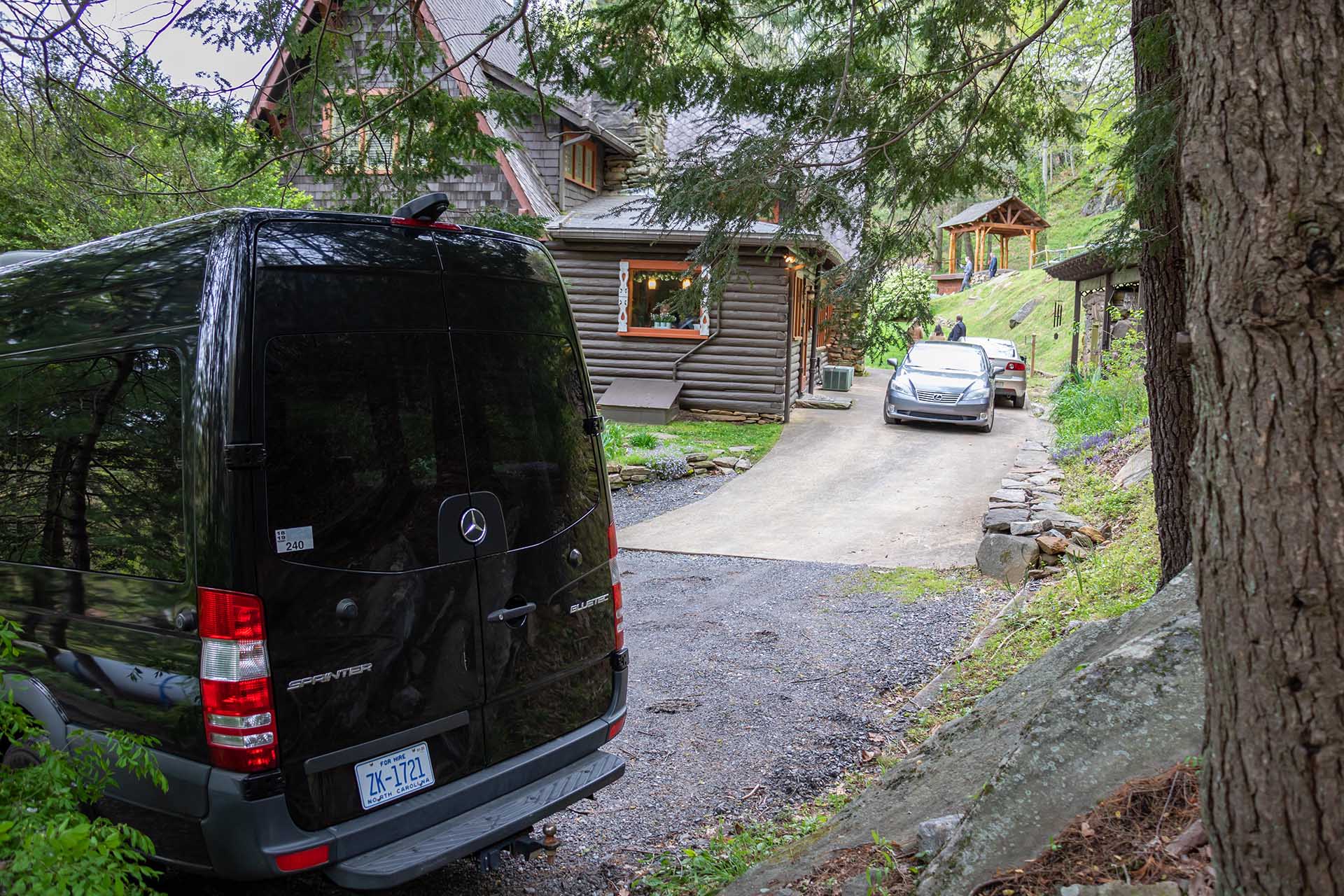 Van in Black - Wedding Transportation