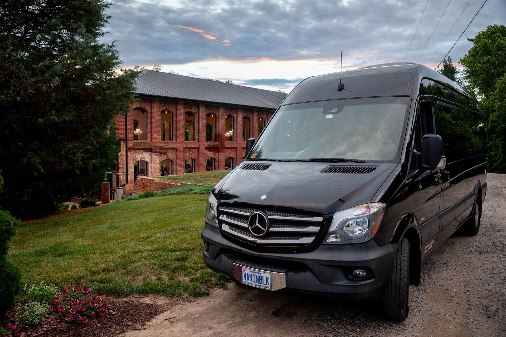 Van in Black - Wedding Transportation