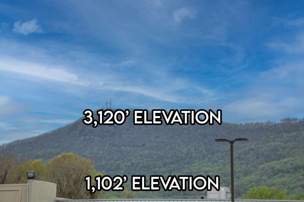 White Oak Mountain-Elevation Markers